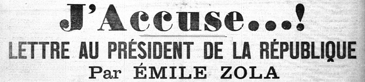 J'accuse Emile Zola